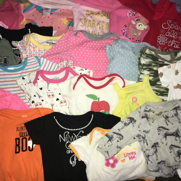 HUGE BUNDLE SET ONESIES ‼️‼️ BABYGIRL💗 - Picture 3 of 7